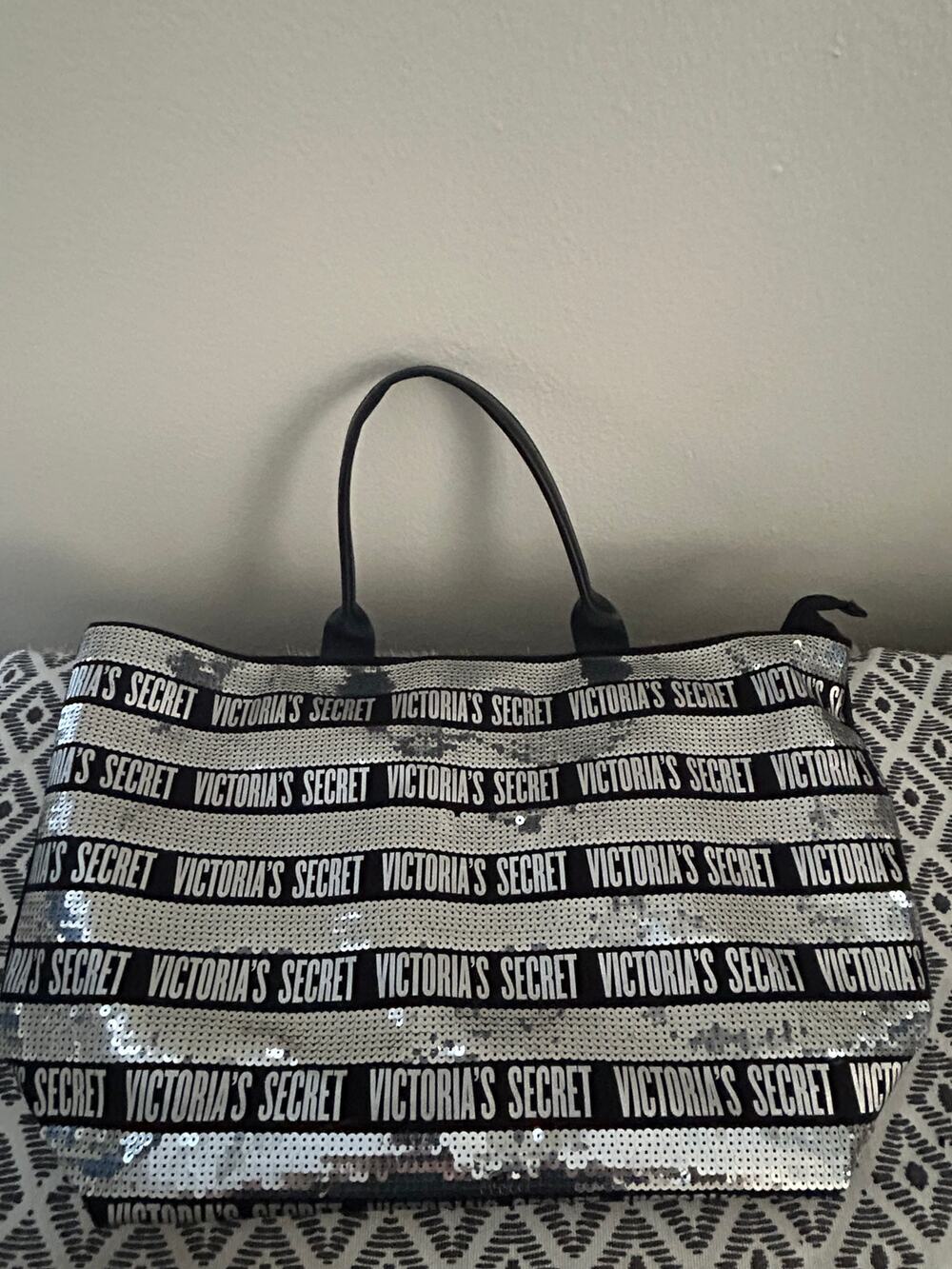VICTORIA'S SECRET SEQUIN TOTE BAG